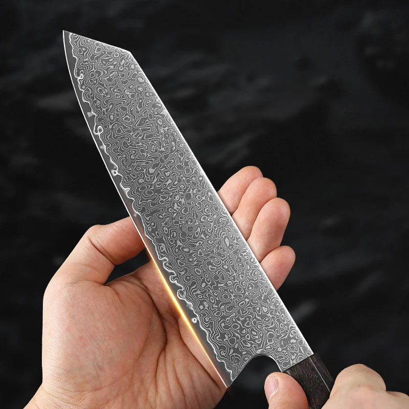 Baovim Damascus Steel Chef Knife – Sharp 20.5cm Professional Kitchen Knife with Ergonomic Handle