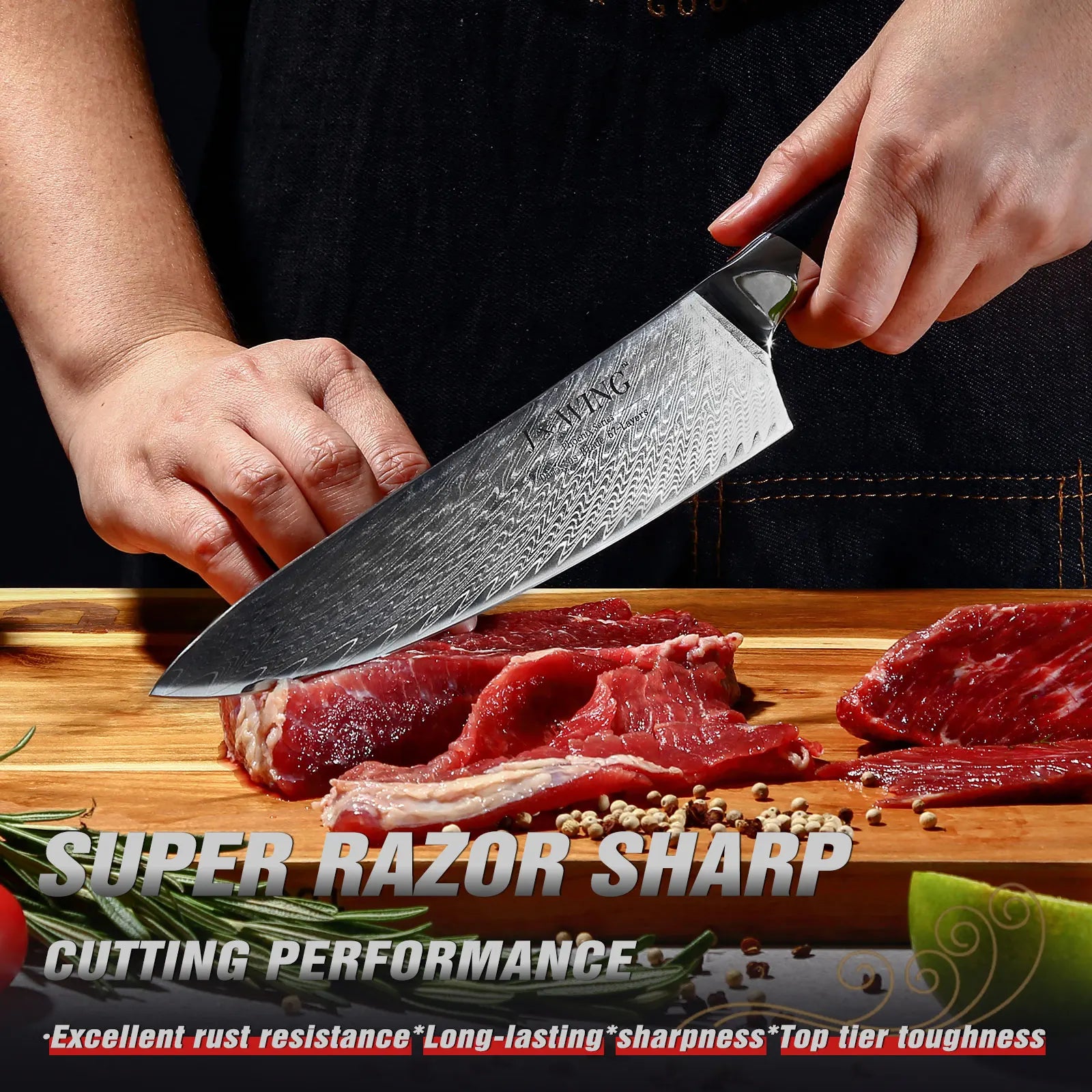 Professional Damascus Steel Petty Knife – 67-Layer Sharp Japanese Chef’s Knife for Meat, Vegetables & All-Purpose Kitchen Cutting