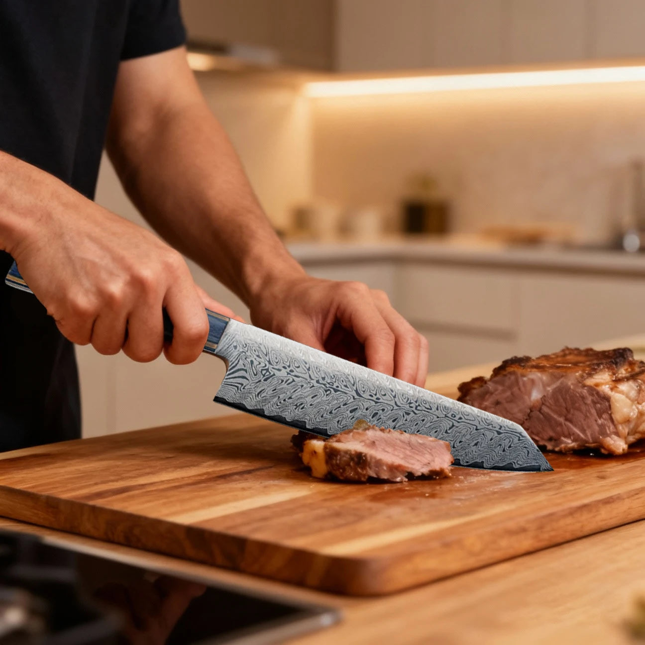 Professional Japanese Damascus Chef Knife – High-Quality Kitchen Knife for Meat, Fruits & Culinary Tasks